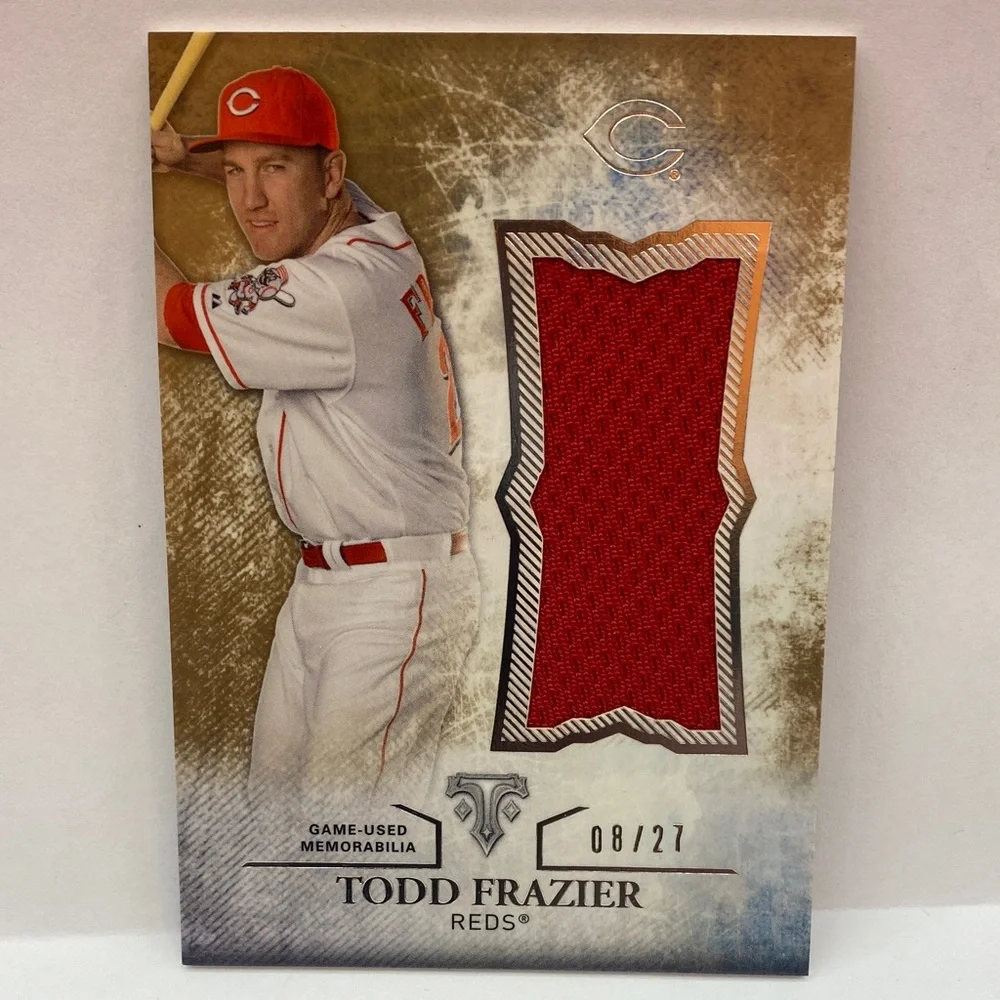 2015 Topps Jumbo Relic Todd Frazier Reds #UJR-TF. 08/27. (077)
